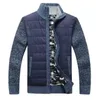 Hommes chandails hommes hommes polaire pull manteau 2022 hiver épais Patchwork laine Cardigan Muscle Fit tricoté vestes à la mode