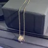 Anhänger Halsketten Mode Halskette Silber Farbe Runde Perlen Gepflasterte Zirkonia Für Frauen Marke JewelryPendant