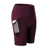 Yoga Outfit Pantaloncini da palestra estivi da donna Compressione a vita alta Quick Dry Femme Fitness Running Tasche push up DesignYoga