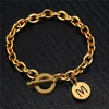 Braccialetti di fascino iniziale oro argento colore acciaio inossidabile 26 lettere alfabeto braccialetto per le donne ragazze gioielli di moda A323Charm Kent22