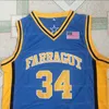 High School 34 Kevin Garnett Jersey Blue Team Farragut Basketball-Trikots Uniform atmungsaktiv für Sportfans Top Qualität