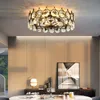 Modern LED Crystal Chandelier hängslampor för vardagsrum matsal sovrum lyxiga nordiska hängande taklampor interiör belysning fixtur