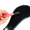 Removedor de limpeza de limpador de escova de pente de brecha de cachorro ferramentas de beleza embutidas Handle plástico pentes de cabelo