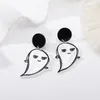 Jóias de Halloween Skull Skull Ghost Brincos para mulheres Acessórias de moda de meninas