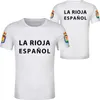 Camisetas masculinas espanhol la rioja camiseta t-shirt sinalizador de impressão palavra calahorra haro arnedillo ezcaray masculino rastrear fitness harajuku t-