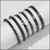 Bedelarmbanden sieraden mode eenvoudige geometrische armband hart platte kraal zwarte galsteen hand geweven aanstellenda dhodc
