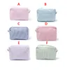 Seersucker Cosmetic Bags Stripe Clutch Storagebag Popular Women Grooming Bag Travel Storage Organization Package