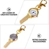 Pocket Watches Retro Golden Watch Key Ring Novel Keychain Hanging PendantPocket