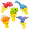 3D dinosaure pistolets à eau jouet d'été pour enfants garçons filles dessin animé mignon tyrannosaure presse pistolet à eau en plein air plage jardin bain