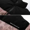 Stand Collar Patchwork Puffer Jackets for Men Japanese Fashion Trends Harajuku Clothing Teenage Oversized Bubble Coat Streetwear T220802