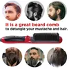 Alisador de barba para hombres, alisador de pelo de cerámica, cepillo de pelo multifuncional, plancha rizadora, peine alisador, estilizador de pelo rápido 220727