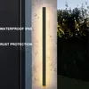 Lampade da parete a LED lunghe per esterni Moderne impermeabili IP65 100CM 120CM Portico Lampade con staffa da giardino Garage Decorazione porta d'ingresso 2700-3200K Caldo 6000-6500K Bianco freddo