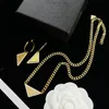Frauen Designer Halskette Gold Ohrringe Diamant Anhänger Kette Link Mode Halsketten P Stud Ohrring Für Frauen Hochzeit Luxurys Schmuck