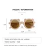 패션 귀여운 라운드 어린이 선글라스 소년 소녀 빈티지 태양 ​​안경 UV 보호 클래식 어린이 안경 RL164