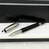 Giftpen 5A Luxury Pen Classic Round Crystal Ball Point med Blue Signature Pens Noble Gift With Serie Number2362