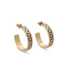 Women Designer Hoop Earring Designers Charm Earrings Jewelry Luxury Stud Fashion Circle Earring Letter F Studs Love Bracelet Hoops 2204145D