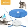 ufbemo猫のおもちゃインタラクティブレーザーチャットアンダーカバーファブリック移動マウスフェザーペットクレイジーおもちゃ猫ティーザー自動220423