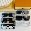 Designerskie okulary przeciwsłoneczne Z1319U modne klasyczne męskie okulary przeciwsłoneczne jednoczęściowe soczewki z kryształową dekoracją letnia jazda na zewnątrz męskie okulary UV400 anty-UV400 pudełko na pasek