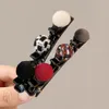 Pompon Ball Cloth Braid Hairpins Hair Clip Pin per le donne Ragazze Double Layer Hairstyle Tool Hairgrips Accessori per capelli Copricapo