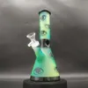 Bong in vetro da 10 pollici colore misto arancione teschio tabacco pipa ad acqua bicchiere da fumo bong raccoglitore di cenere di ghiaccio dab oil rigs inebriante ciotola di vetro downstem