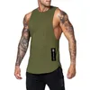 2024 Coton Entraînement Gym Débardeur Hommes Muscle Sans Manches Sportswear Chemise Stringer Mode Vêtements Bodybuilding Singlets Fitness Gilet