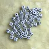 10pcs 16 mm Cubos de dados plásticos Padrão de seis partidos laterais partidos de tabuleiro DADOS DOBBELSTENEN DND DICE