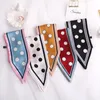 Design Skinny Scarf Solid Striped Print Women Silk Small Handle Bag Ribbons Female Head Scarves For Lady 90 10cm