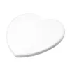 Groothandel sublimatie witte keramische achtbaanmatten 2.5 inch warmteoverdracht rubberen bodems blanco vierkante hartronde kussens enkele zijde voor sublimeren A12