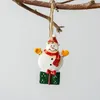 2022 resina adornos para árboles de Navidad decoración Xmax fiesta colgantes medias Santa Claus muñeco de nieve colgante Haning Decro regalo Vintage WLL1553