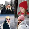 Beanie/Skull Caps Fashion Girl Soft Warm Fluffy Winter Hat For Women Angora gebreide Skullies Beanies vrouwelijke motorkap gebreide Capbeanie/Skull Elob