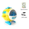 Zomer waterparken kinderen speelgoed helikopter USB verschuldigde automatische bubble blazende machine (zonder bubble wateren) vrij door EPACK YT199505