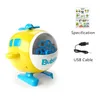 Parchi acquatici estivi Giocattolo per bambini Elicottero USB ricaricabile Macchina automatica per soffiare bolle Giocattoli per bambini DHL FREE YT199501