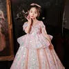 2022 Vintage Prinzessin Blume Mädchen Kleider für Hochzeit