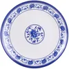 Dinnerware Sets Grade Plastic Dinner Plate Chinese Style High Quality Round Restaurant Kitchen Tableware3802150