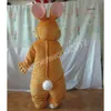 Halloween giallo coniglio costume da mascotte di alta qualità personaggio dei cartoni animati di alta qualità abiti unisex adulti outfit natale carnevale fantasia vestito