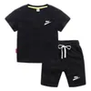 Designer estivo Marchio LOGO Cotone Bianco Nero Set maniche corte Abbigliamento Tute Top Pantaloni Bambino Bambino Ragazzo Abbigliamento Bambini Bambini Ragazza Abiti