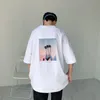 T-shirt da uomo Uomo Estate Streetwear T-shirt casual 2022 Stile coreano Cartoon Stampa Hip Hop Oversize Top TeesMen's Imon22