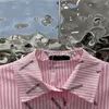 2022 المرأة البلوز الصيف مصمم قمم قمصان بلوزة مع نمط إلكتروني الإناث ميلانو المدرج الربيع مصمم طويلة الأكمام الملابس البلوزات