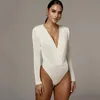 Kvinnors tvåstycke byxor femme sammet sexig djup v-hals criss kors långärmad ruched bodysuit slim svart bodycon jumpsuit kvinnors grå b