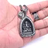 Niche Olifant Trunk God Boeddha Merk Hanger Titanium Staal Retro Ketting Mannen en Vrouwen Persoonlijkheid Hiphop Mode-sieraden