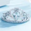 Luxury Crown Zirconia Zircon Ring Women's Wedding Party Crystal Ring Smycken Bröllopsringar för kvinnor