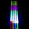 Retractable Light Stick Bar Flash Led Toy Fluorescent Concert Cheer Telescopic Sticks Kids Christmas Carnival Toys 4 Section Big258e
