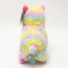 Mignon arc-en-ciel alpaga peluche peluche lama 20 cm/8 pouces