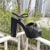 럭셔리 디자이너 여성 신발 하이힐 청키 샌들 하이 플랫폼 끈적 인 플랫폼 샌들 2022