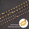 Chaînes bijoux fins véritable collier en or 18 carats mode Simple pur AU750 pendentif chaîne pour femmes cadeau de mariage NE001 chaînes Gord22