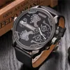 Armbanduhren Oulm 3548 Berühmte Designer Herrenuhren Top Quarzuhr Großes Zifferblatt Militärarmbanduhr Relogio Masculino