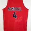 SJZL98 # 4 Jalen Zielony Koszykówka Koszykówka Koszulka San Joaquin Memorial Thrackback Custom Retro Sports Wentylator Jersey