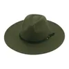 Beret Hats for Women Fedora Women's Hat Big Brim 9.5cm Solidny pasek Formalny sukienka Weddna Dekorat Panama Mężczyźni Zime Sombrero Hombreberets