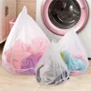 Mesh Laundry Wash Bags Folding Underwear Bra Socks Washing Machine Cloth Protection Net Filter Clothing Care Bag 3 Size 220412