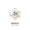 Mugs European-style Ceramic Luxury Flower Afternoon Tea Cup And Saucer Matching Set Kettle Coffee SetMugs